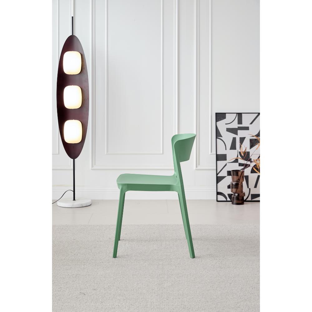 TuHome Monaco Modern Dining Chair, Sophisticated High-Back U - Olive