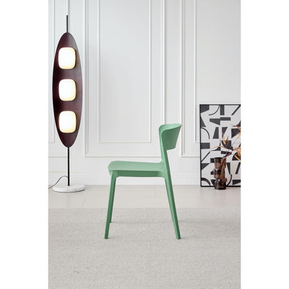 TuHome Monaco Modern Dining Chair, Sophisticated High-Back U - Olive