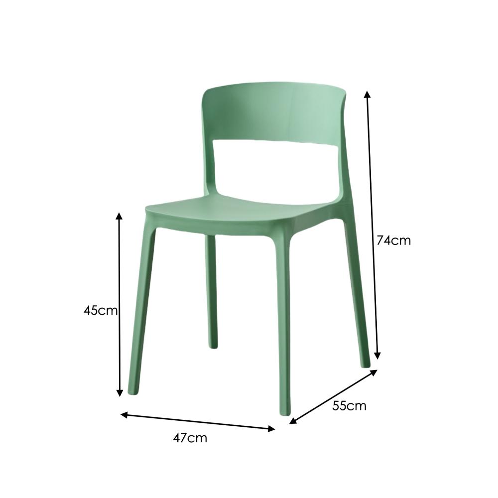 TuHome Monaco Modern Dining Chair, Sophisticated High-Back U - Olive