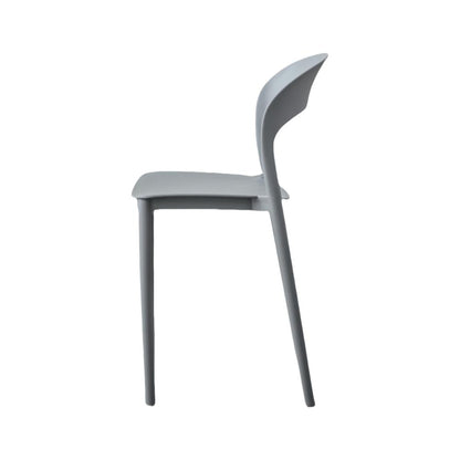 TuHome Patrick Modern Dining Chair, Sleek Upholstered Accent - Dark Grey