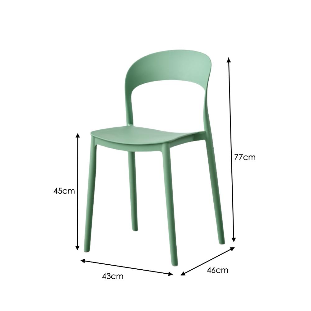 TuHome Patrick Modern Dining Chair, Sleek Upholstered Accent - Olive