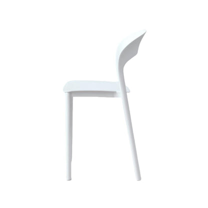TuHome Patrick Modern Dining Chair, Sleek Upholstered Accent - White