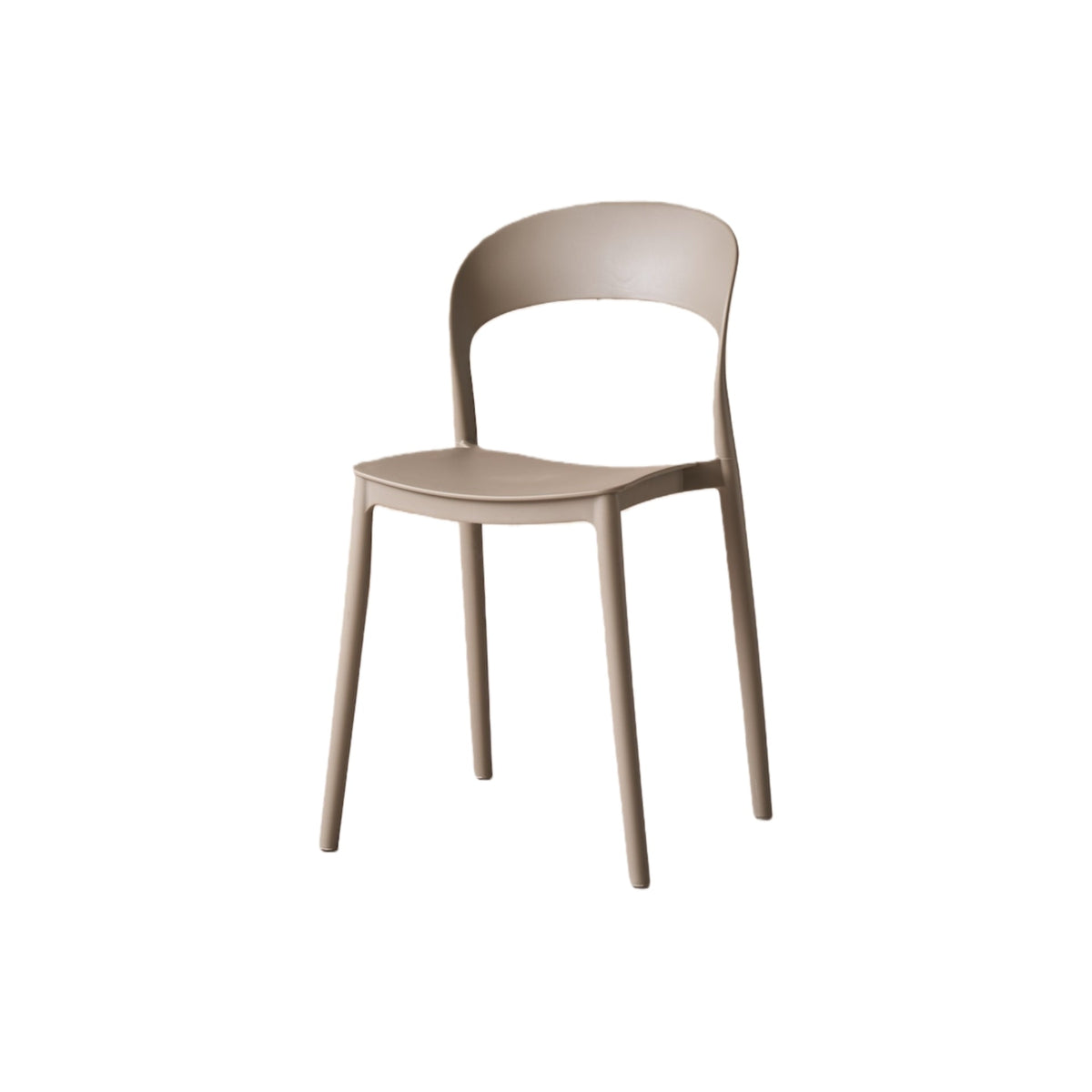 TuHome Patrick Modern Dining Chair, Sleek Upholstered Accent - Taupe
