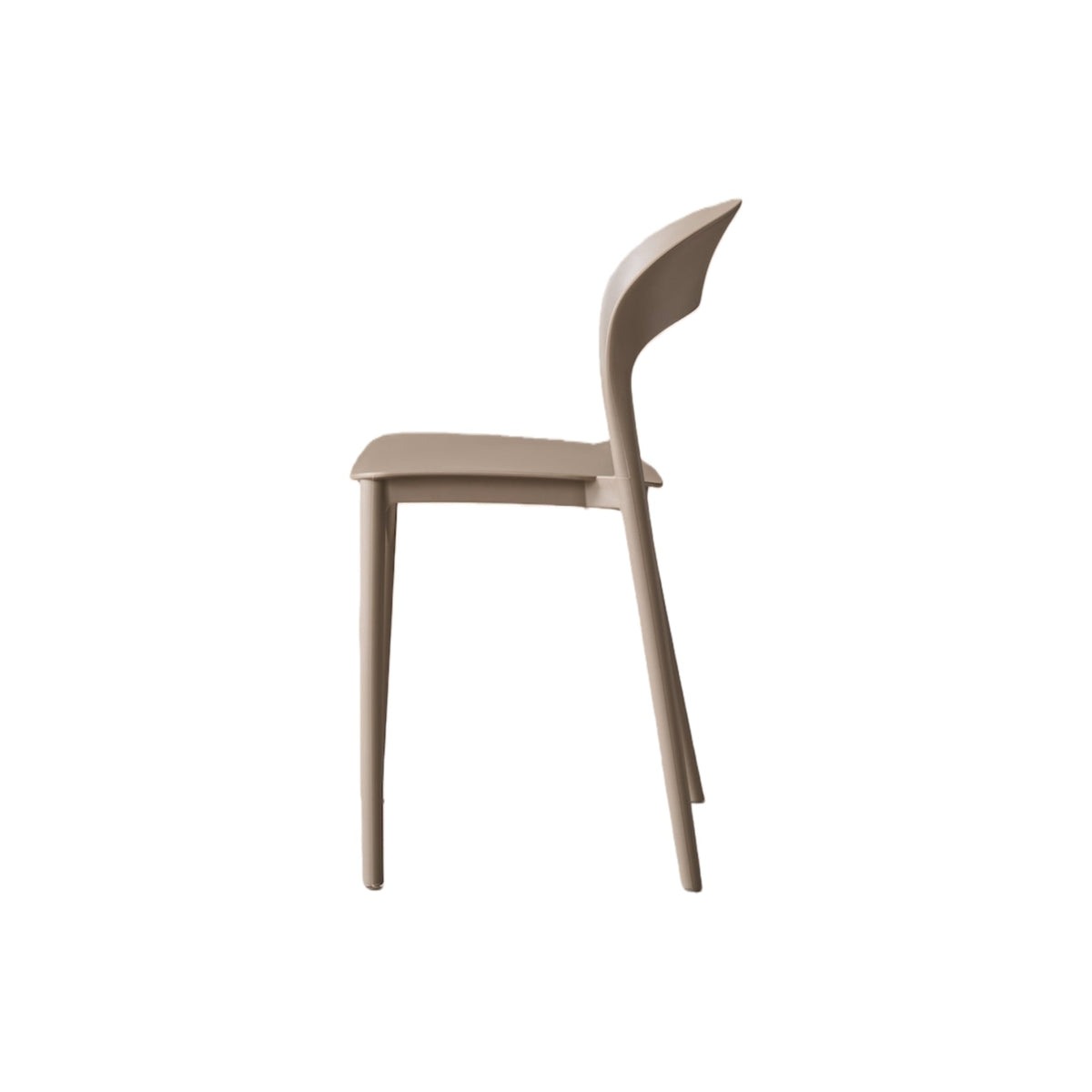 TuHome Patrick Modern Dining Chair, Sleek Upholstered Accent - Taupe
