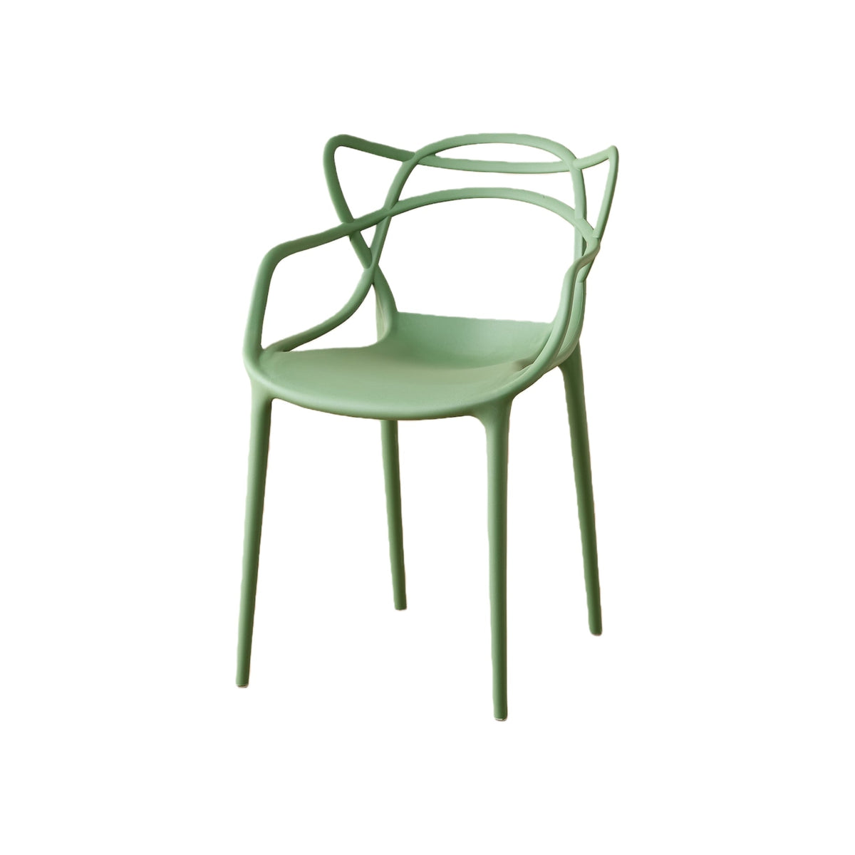 TuHome Palermo Modern Dining Chair, Sophisticated High-Back  - Green