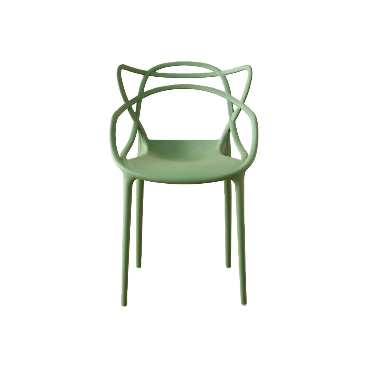 TuHome Palermo Modern Dining Chair, Sophisticated High-Back  - Green