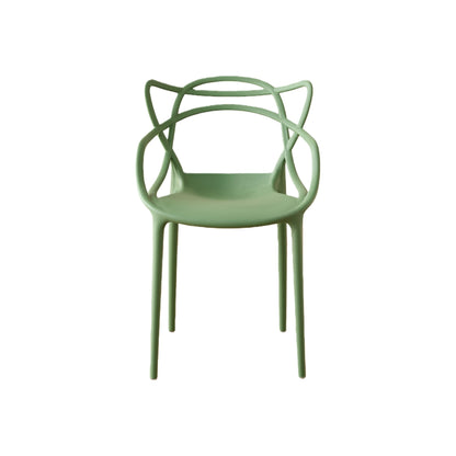 TuHome Palermo Modern Dining Chair, Sophisticated High-Back  - Green