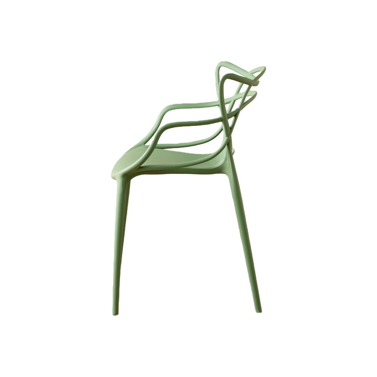 TuHome Palermo Modern Dining Chair, Sophisticated High-Back  - Green
