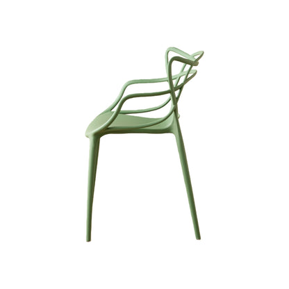 TuHome Palermo Modern Dining Chair, Sophisticated High-Back  - Green