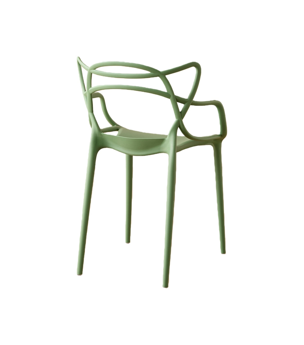 TuHome Palermo Modern Dining Chair, Sophisticated High-Back  - Green