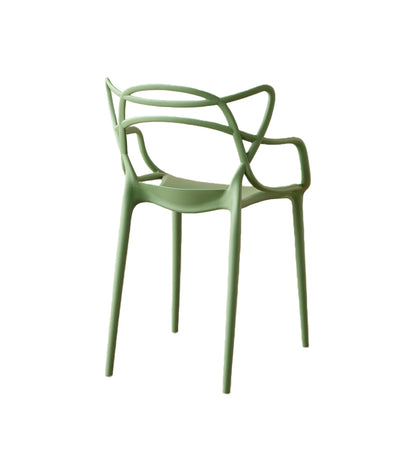 TuHome Palermo Modern Dining Chair, Sophisticated High-Back  - Green