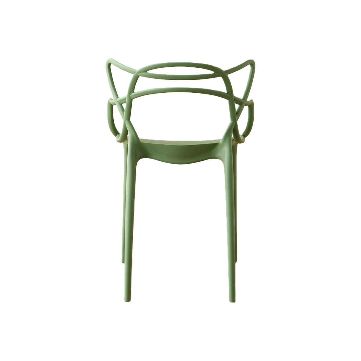 TuHome Palermo Modern Dining Chair, Sophisticated High-Back  - Green