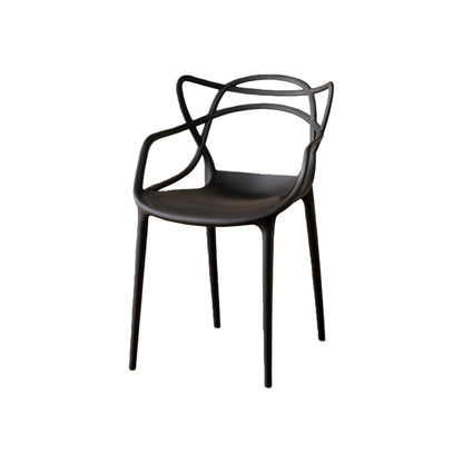 TuHome Palermo Modern Dining Chair, Sophisticated High-Back  - Black