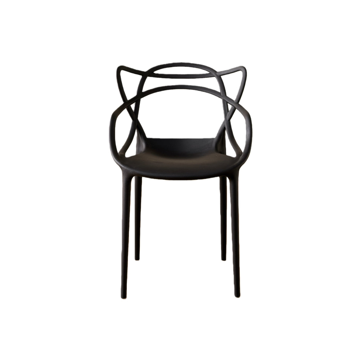 TuHome Palermo Modern Dining Chair, Sophisticated High-Back  - Black