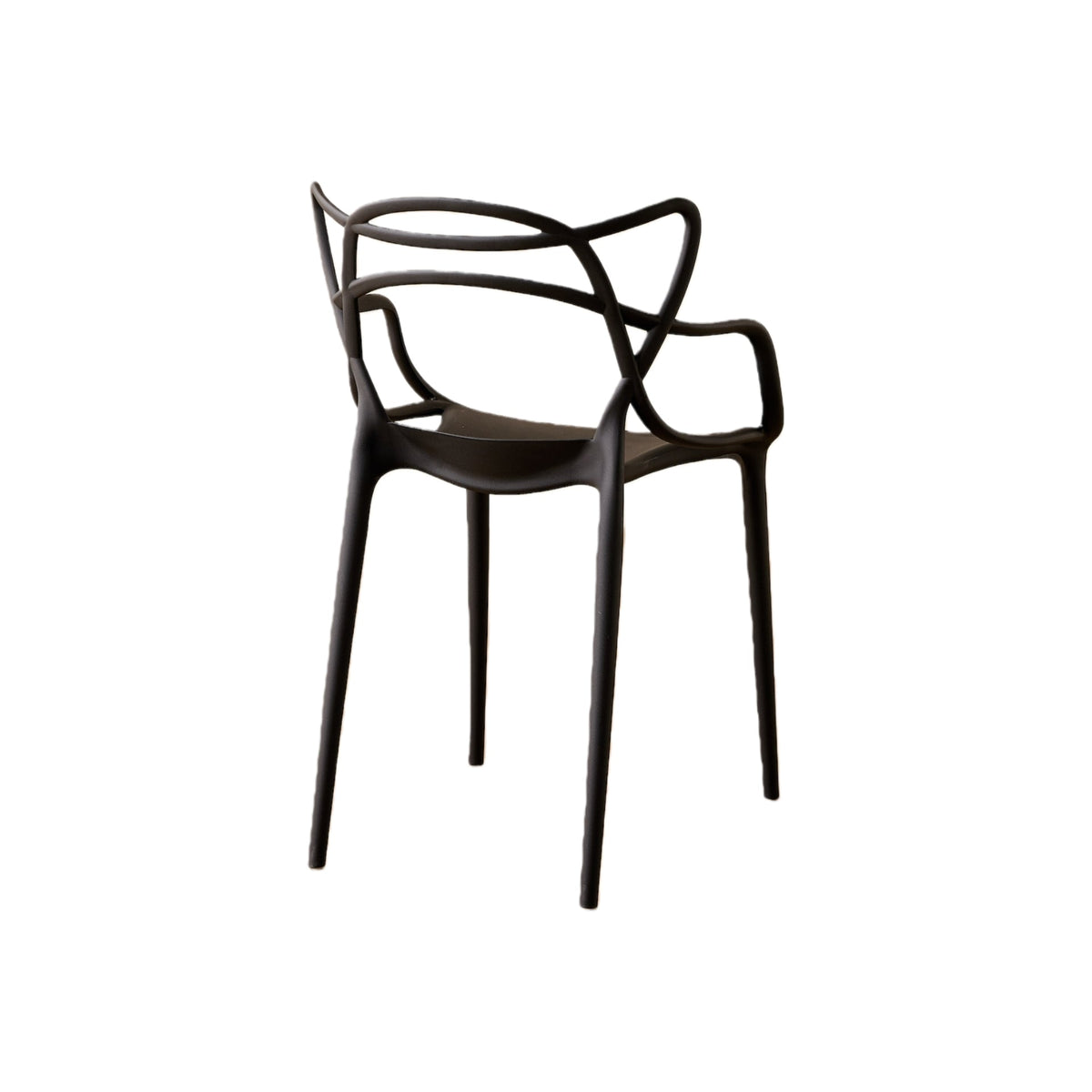 TuHome Palermo Modern Dining Chair, Sophisticated High-Back  - Black