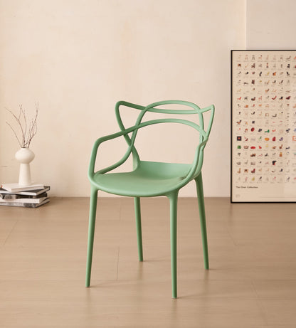 TuHome Palermo Modern Dining Chair, Sophisticated High-Back  - Green