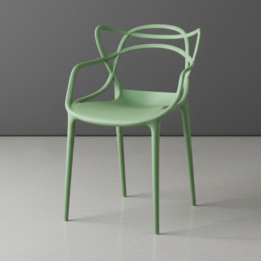 TuHome Palermo Modern Dining Chair, Sophisticated High-Back  - Green