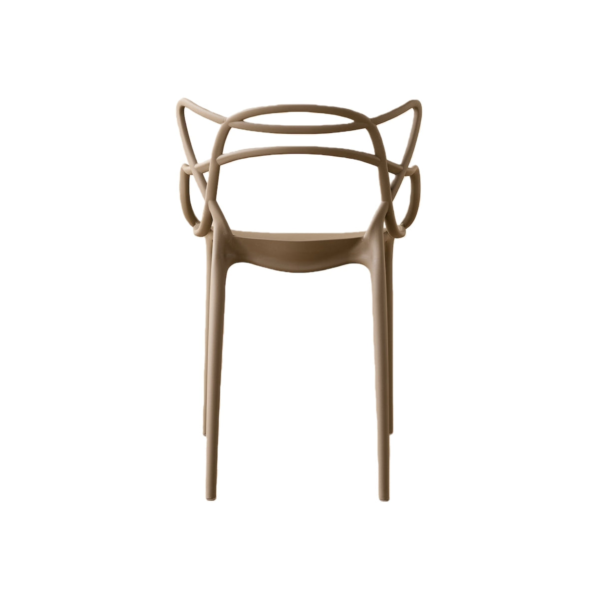 TuHome Palermo Modern Dining Chair, Sophisticated High-Back  - Taupe