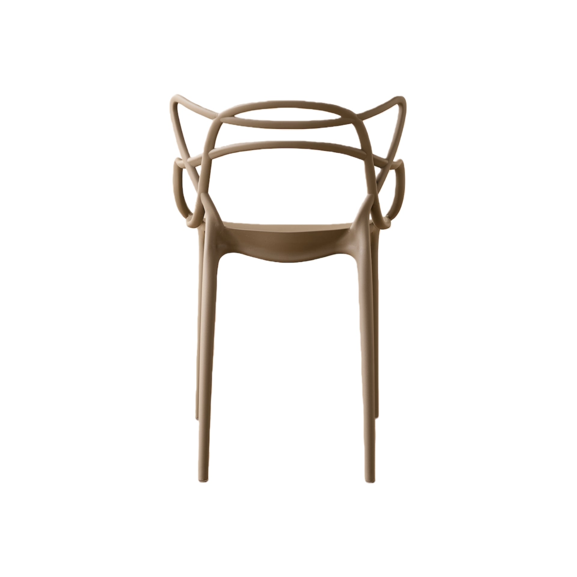 TuHome Palermo Modern Dining Chair, Sophisticated High-Back  - Taupe