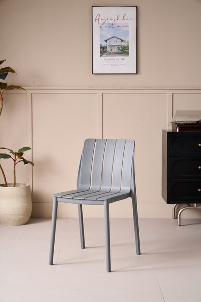 TuHome Alice Modern Dining Chair, Sophisticated High-Back Up - Dark Grey