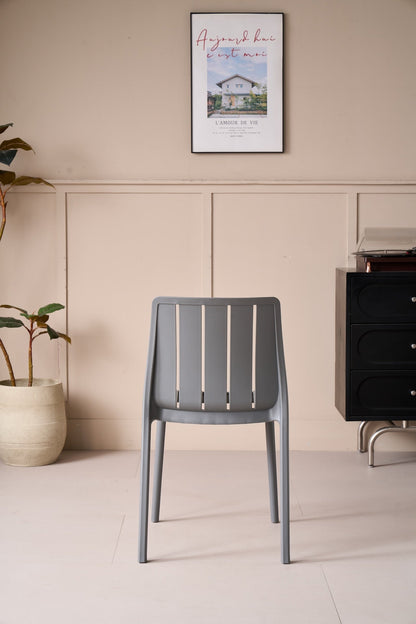 TuHome Alice Modern Dining Chair, Sophisticated High-Back Up - Dark Grey