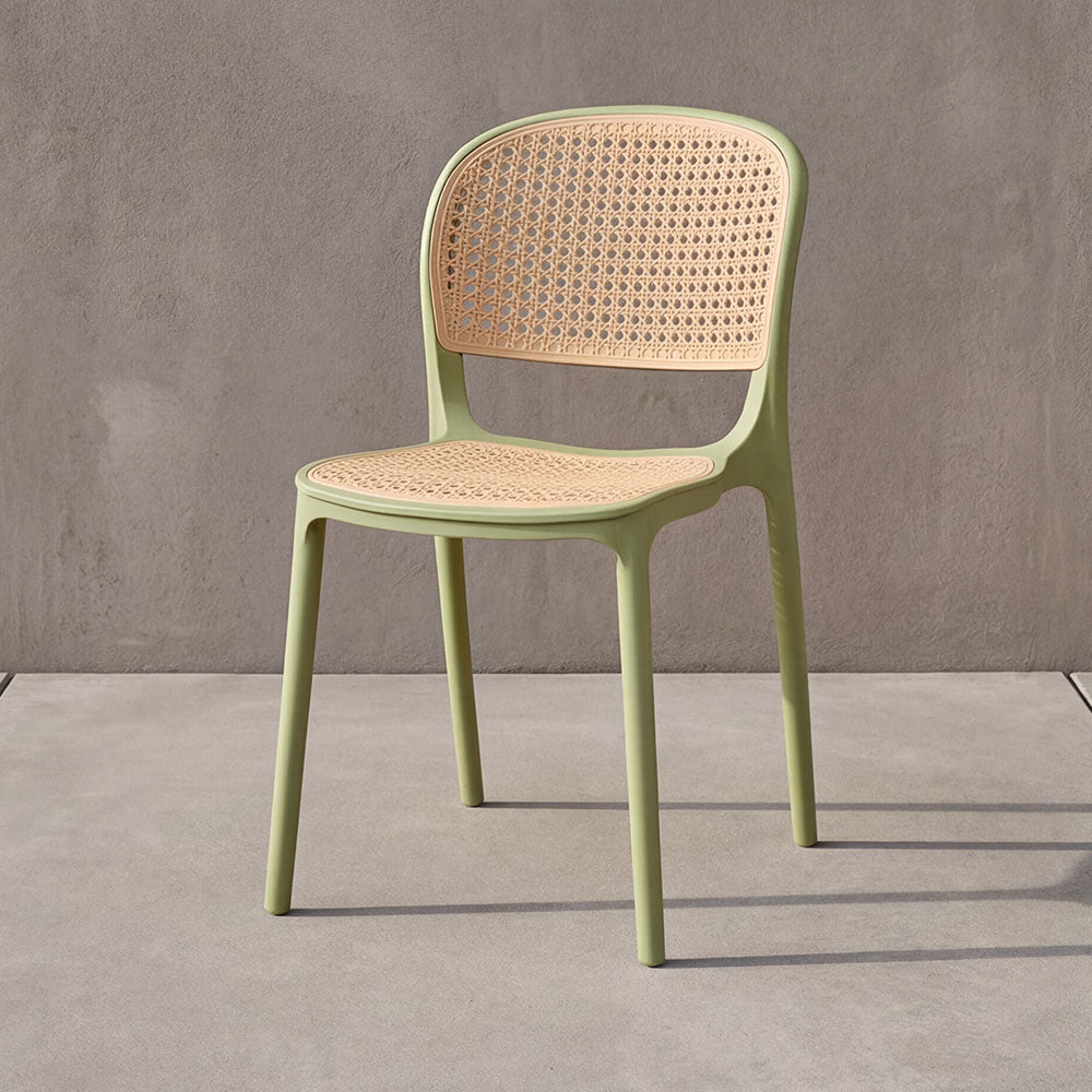 TuHome Nest Modern Dining Chair, Sophisticated High-Back Uph - Olive/Taupe