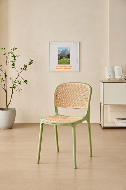 TuHome Nest Modern Dining Chair, Sophisticated High-Back Uph - Olive/Taupe