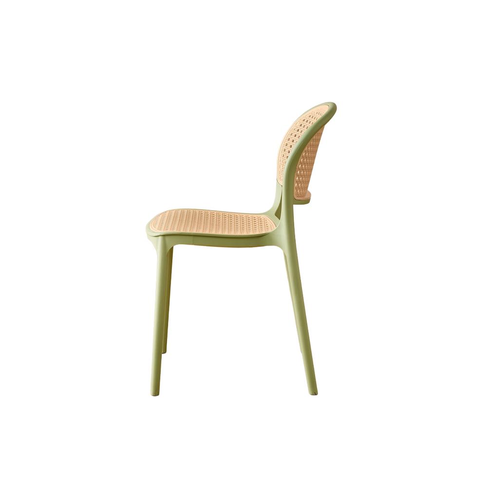 TuHome Nest Modern Dining Chair, Sophisticated High-Back Uph - Olive/Taupe