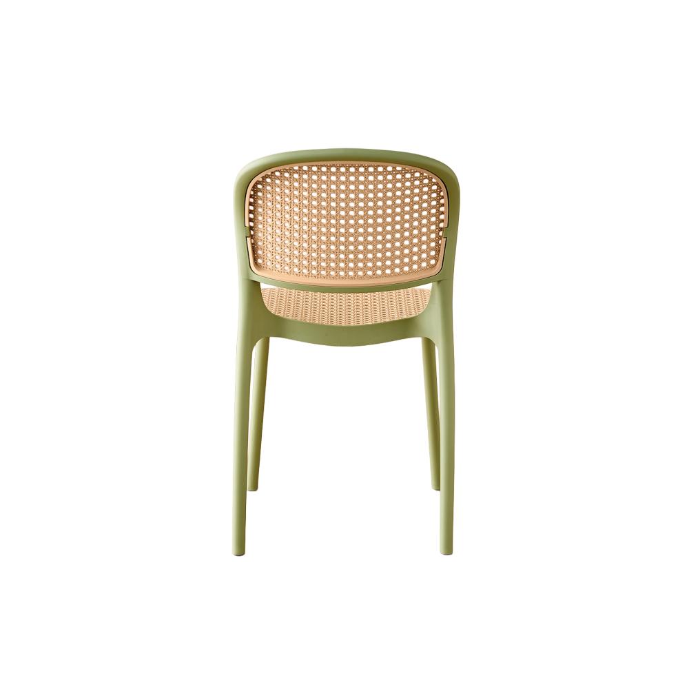 TuHome Nest Modern Dining Chair, Sophisticated High-Back Uph - Olive/Taupe