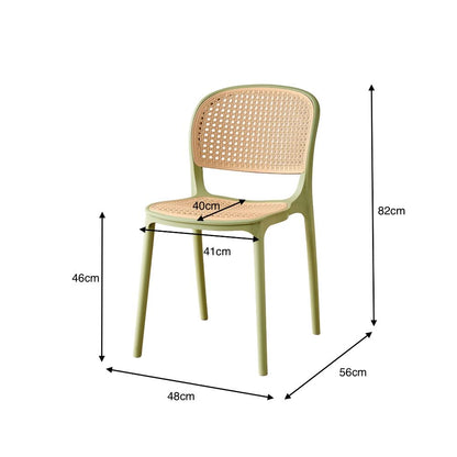 TuHome Nest Modern Dining Chair, Sophisticated High-Back Uph - Olive/Taupe