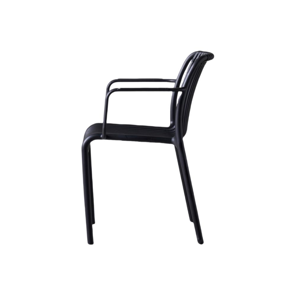 TuHome Terra Modern Dining Chair, Sophisticated High-Back Up - Black