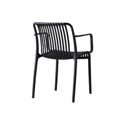 TuHome Terra Modern Dining Chair, Sophisticated High-Back Up - Black