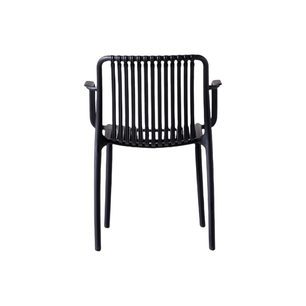 TuHome Terra Modern Dining Chair, Sophisticated High-Back Up - Black