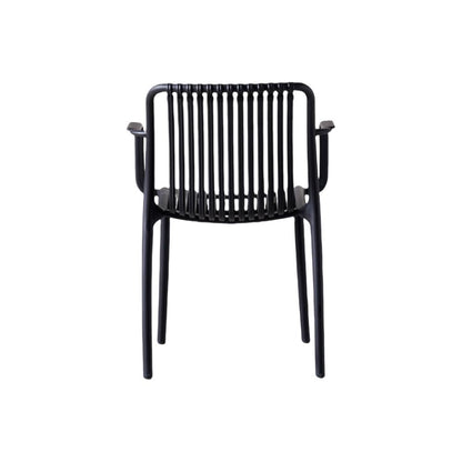 TuHome Terra Modern Dining Chair, Sophisticated High-Back Up - Black