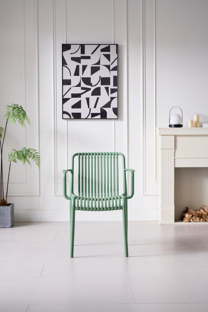TuHome Terra Modern Dining Chair, Sophisticated High-Back Up - Olive