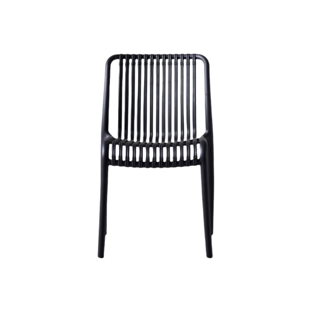 TuHome Terra Modern Dining Chair, Sophisticated High-Back Up - Black