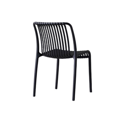 TuHome Terra Modern Dining Chair, Sophisticated High-Back Up - Black
