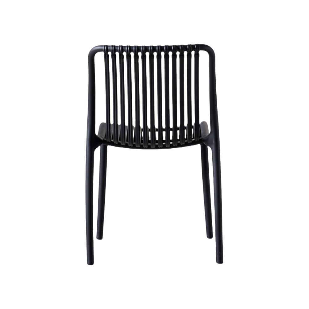 TuHome Terra Modern Dining Chair, Sophisticated High-Back Up - Black