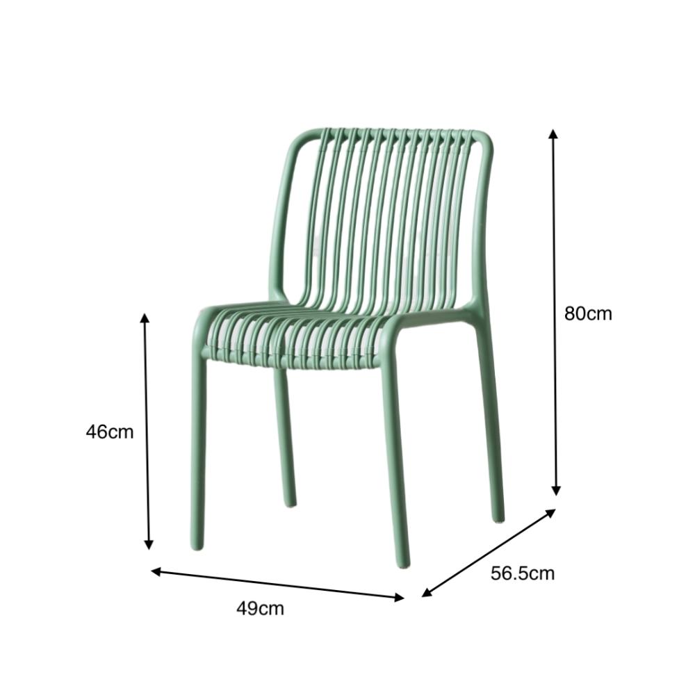 TuHome Terra Modern Dining Chair, Sophisticated High-Back Up - Olive