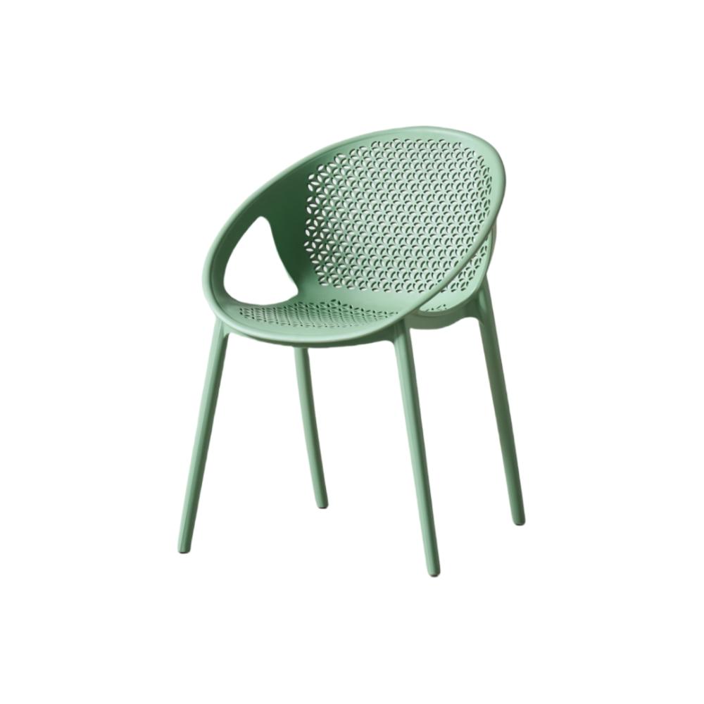 TuHome Selva Modern Dining Chair, Sophisticated High-Back Up - Green