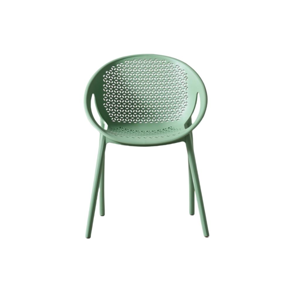TuHome Selva Modern Dining Chair, Sophisticated High-Back Up - Green