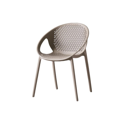 TuHome Selva Modern Dining Chair, Sophisticated High-Back Up - Taupe