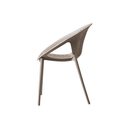 TuHome Selva Modern Dining Chair, Sophisticated High-Back Up - Taupe