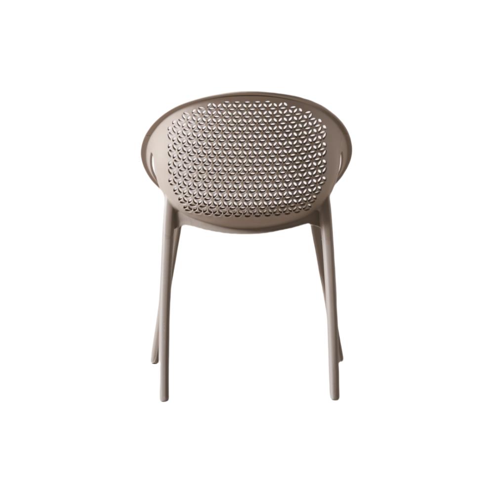 TuHome Selva Modern Dining Chair, Sophisticated High-Back Up - Taupe