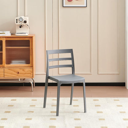 TuHome New York Modern Dining Chair, Contemporary Urban Acce - Dark Grey