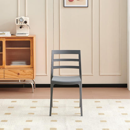 TuHome New York Modern Dining Chair, Contemporary Urban Acce - Dark Grey