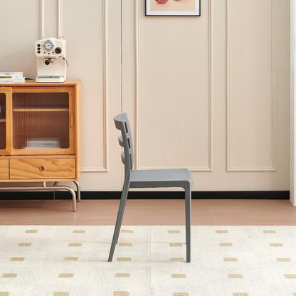 TuHome New York Modern Dining Chair, Contemporary Urban Acce - Dark Grey