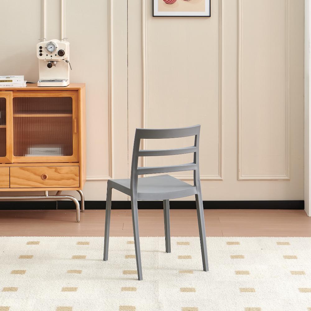 TuHome New York Modern Dining Chair, Contemporary Urban Acce - Dark Grey