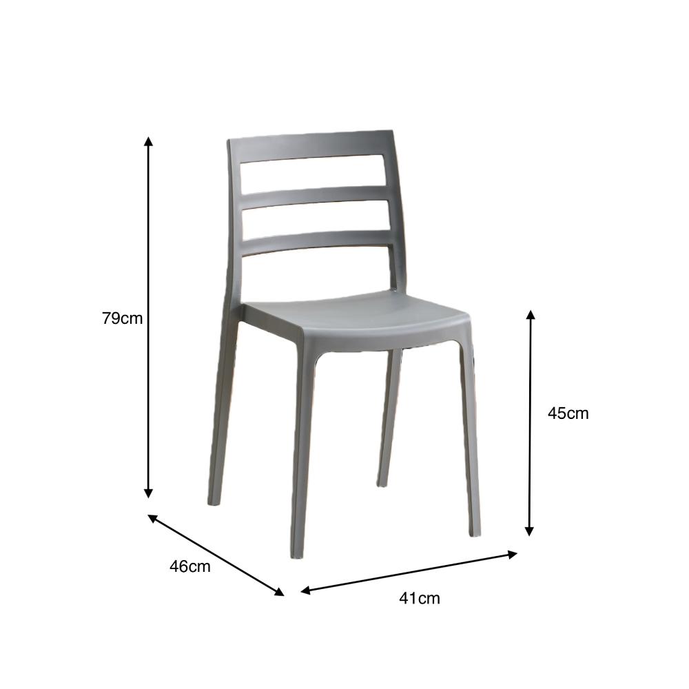 TuHome New York Modern Dining Chair, Contemporary Urban Acce - Dark Grey