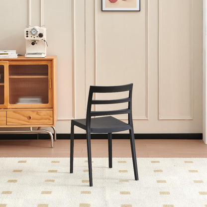 TuHome New York Modern Dining Chair, Contemporary Urban Acce - Black